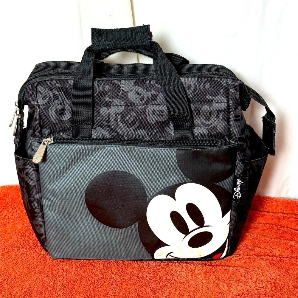 Genuine Disney Picnic Time Water Resistant‎ Mickey Mouse Lunch Cooler Bag VGUC